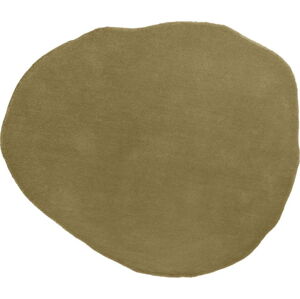 Zelený vlněný koberec 131x145 cm - Leitmotiv