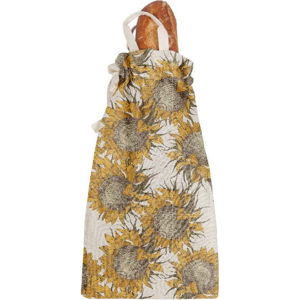 Látkový vak na chléb s příměsí lnu Really Nice Things Bag Sunflower, výška 42 cm