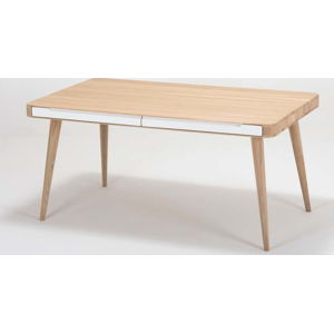 Jídelní stůl z dubového dřeva Gazzda Ena Two, 140 x 90 cm