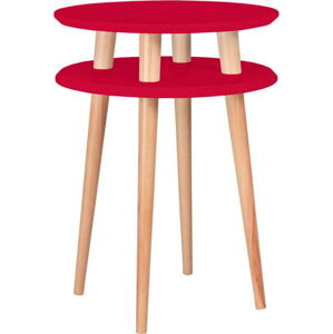 Červený odkládací stolek Ragaba Ufo, ⌀ 45 cm