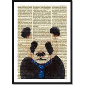 Zarámovaný plakát Really Nice Things Newspaper Panda, 40 x 60 cm
