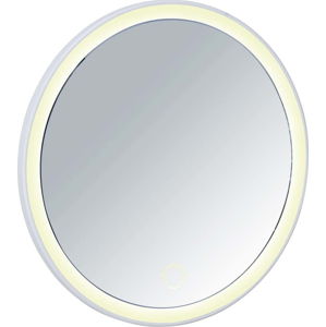 Bílé zrcadlo s LED osvícením Wenko Isola