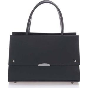 Černá kožená kabelka Lisa Minardi Francesca