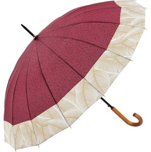 Vínově červený holový deštník Ambiance Tropical, ⌀ 105 cm