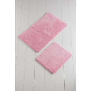 Sada 2 růžových koupelnových předložek Color of Candy Pink