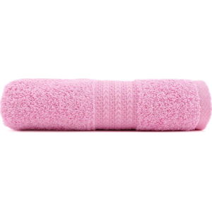 Růžový ručník z čisté bavlny Foutastic, 50 x 90 cm