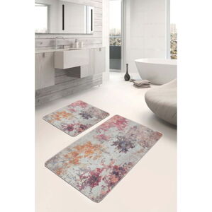 Růžovo-fialové koupelnové předložky v sadě 2 ks 60x100 cm – Mila Home