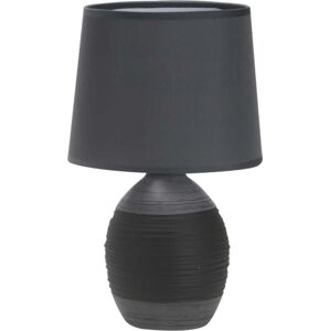 Tmavě šedá stolní lampa s textilním stínidlem (výška 35 cm) Ambon – Candellux Lighting