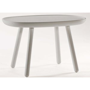 Šedý stolek z masivu EMKO Naïve, 61 x 41 cm