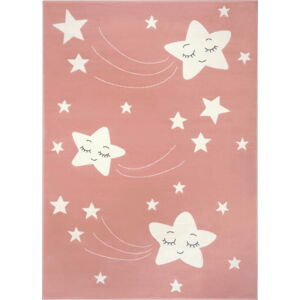 Dětský růžový koberec Hanse Home Adventures Stardust, 80 x 150 cm