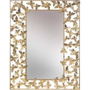 Nástěnné zrcadlo ve zlaté barvě Mauro Ferretti Butterfly Glam, 85 x 110 cm