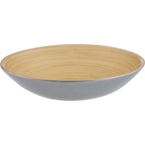 Salátová mísa z bambusu ve stříbrné barvě Premier Housewares, ⌀ 35 cm