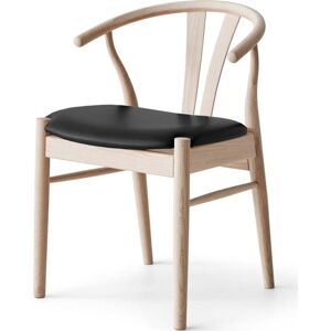 Černá/přírodní kožená jídelní židle Frida – Hammel Furniture