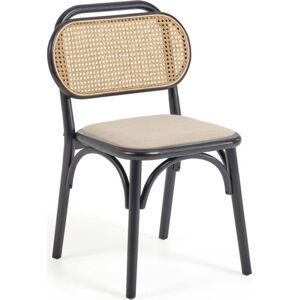 Černo-béžová jídelní židle Doriane – Kave Home