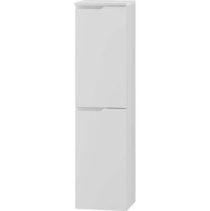 Bílá vysoká závěsná koupelnová skříňka 35x137 cm Nicea – STOLKAR
