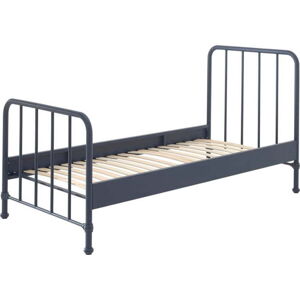 Tmavě modrá kovová dětská postel 90x200 cm BRONXX – Vipack