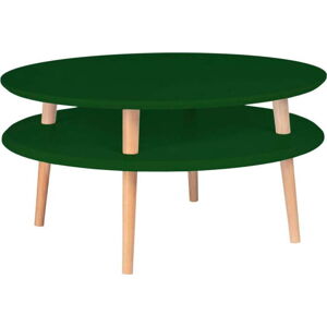 Tmavě zelený konferenční stolek Ragaba Ufo, ⌀ 70 cm