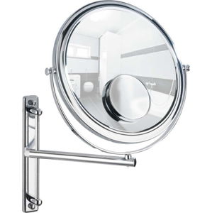 Vytahovací nástěnné zrcadlo Wenko Bivona, ø 30 cm