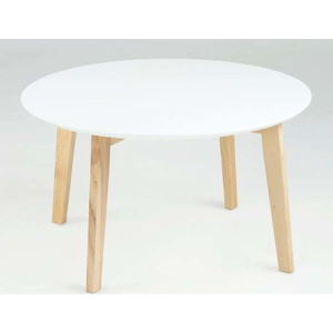 Bílý konferenční stolek Actona Molina, ⌀ 80 cm