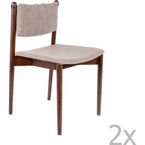 Sada 2 židlí z akáciového dřeva Dutchbone Torrance