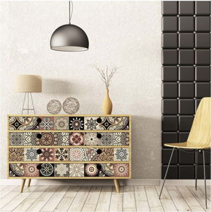 Sada 30 samolepek na nábytek Ambiance Tiles Stickers For Furniture Cineloto Mento, 20 x 20 cm