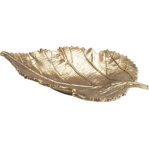 Dekorativní mísa ve zlaté barvě Kare Design Leaf