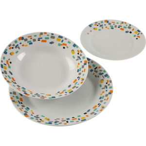 18dílná sada porcelánových talířů Versa Grout