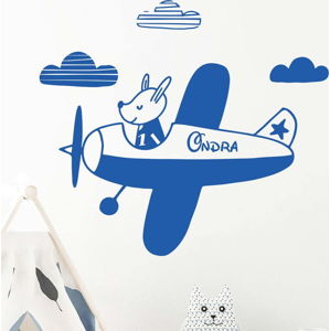 Nástěnná samolepka se jménem Ambiance Puppy On The Plane