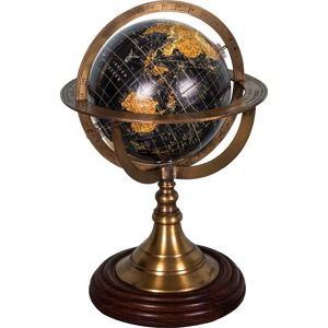 Dekorativní globus s podstavcem z palisandrového dřeva Antic Line Globe, ø 17 cm