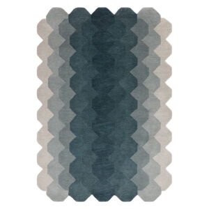 Modrý vlněný koberec 200x290 cm Hive – Asiatic Carpets