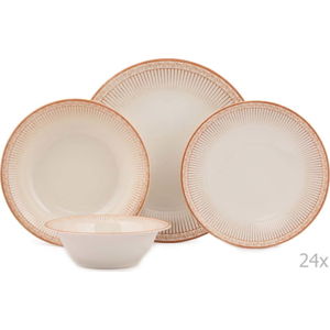 24dílná sada porcelánového nádobí Kutahya Lumno