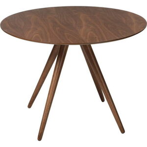 Jídelní stůl v dekoru ořechového dřeva DAN-FORM Denmark Pheno, ø 106 cm