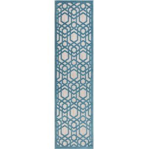 Modrý venkovní koberec 230x66 cm Oro - Flair Rugs