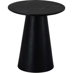Černý konferenční stolek v dekoru dubu ø 45 cm Tango – Furnhouse