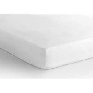 Bílé elastické prostěradlo Sleeptime Molton, 160 x 200/220 cm