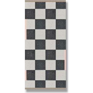 Černobílý pratelný koberec 70x150 cm – Mette Ditmer Denmark