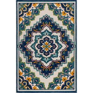 Modrý venkovní koberec 160x230 cm Beach Floral – Flair Rugs