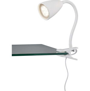 Bílá stolní lampa s klipem (výška 20 cm) Wanda – Trio