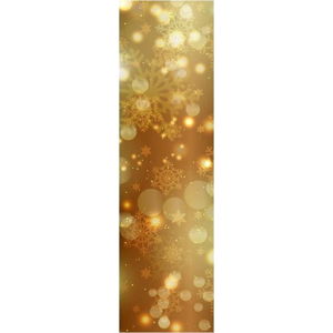 Vánoční běhoun na stůl Gold Shimmer, 40 x 140 cm