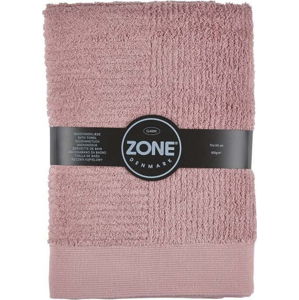 Růžová bavlněná osuška Zone Classic, 70 x 140 cm