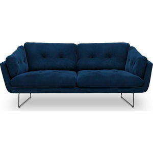 Královsky modrá třímístná pohovka se sametovým potahem Windsor & Co Sofas Gravity