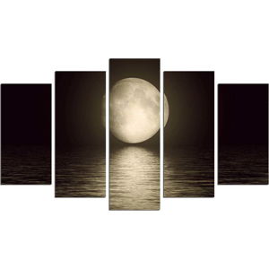 Vícedílný nástěnný obraz Moon Over The River