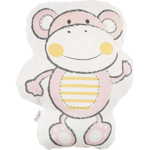 Růžový dětský polštářek s příměsí bavlny Mike & Co. NEW YORK Pillow Toy Beatto, 31 x 36 cm