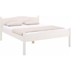 Bílá postel z masivního borovicového dřeva Støraa Barney, 180 x 200 cm
