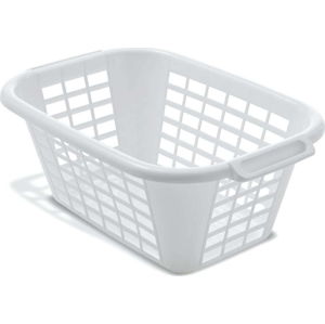 Bílý koš na prádlo Addis Rect Laundry Basket, 40 l
