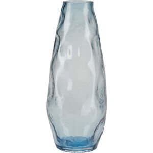 Světle modrá skleněná váza Bahne & CO, výška 28 cm