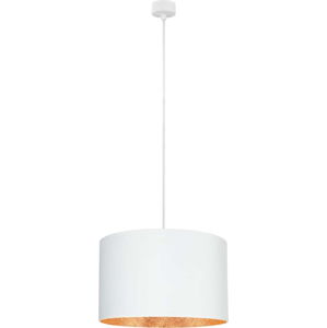 Bílé stropní svítidlo s vnitřkem v měděné barvě Sotto Luce Mika, ⌀ 40 cm
