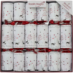 Vánoční crackery v sadě 12 ks Silhouette - Robin Reed