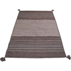 Šedo-béžový bavlněný koberec Webtappeti Antique Kilim, 60 x 90 cm