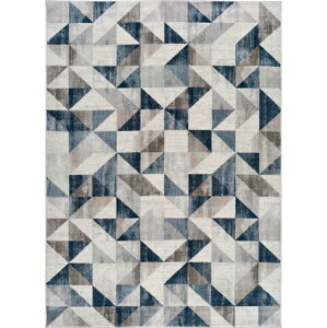 Šedo-modrý koberec Universal Babek Mini, 133 x 195 cm